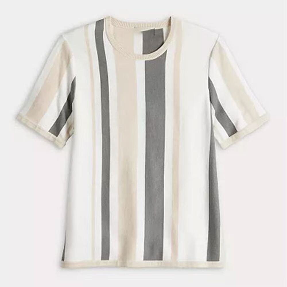 Truth Knit Stripe Short Sleeve Tee - Size S